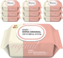 코멧 오리지널 유아용 아기물티슈 캡형, 50g, 100매, 10개